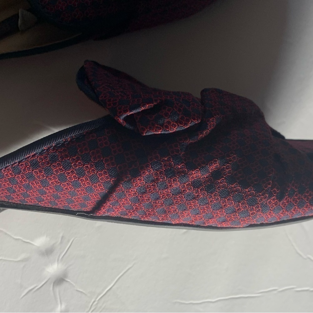 A New Day checkered vegan Mule slides flat shoes with bow. 7.5 - Picture 6 of 9